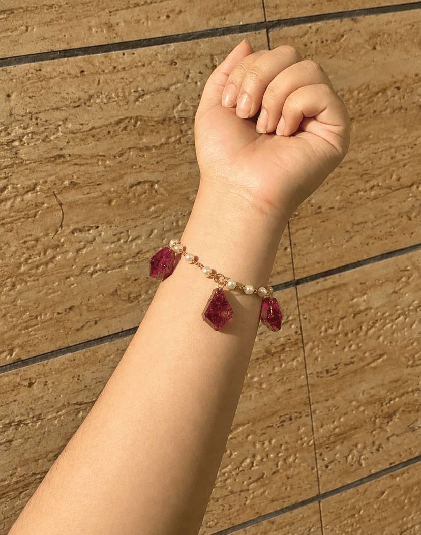 Rose diamond bracelet